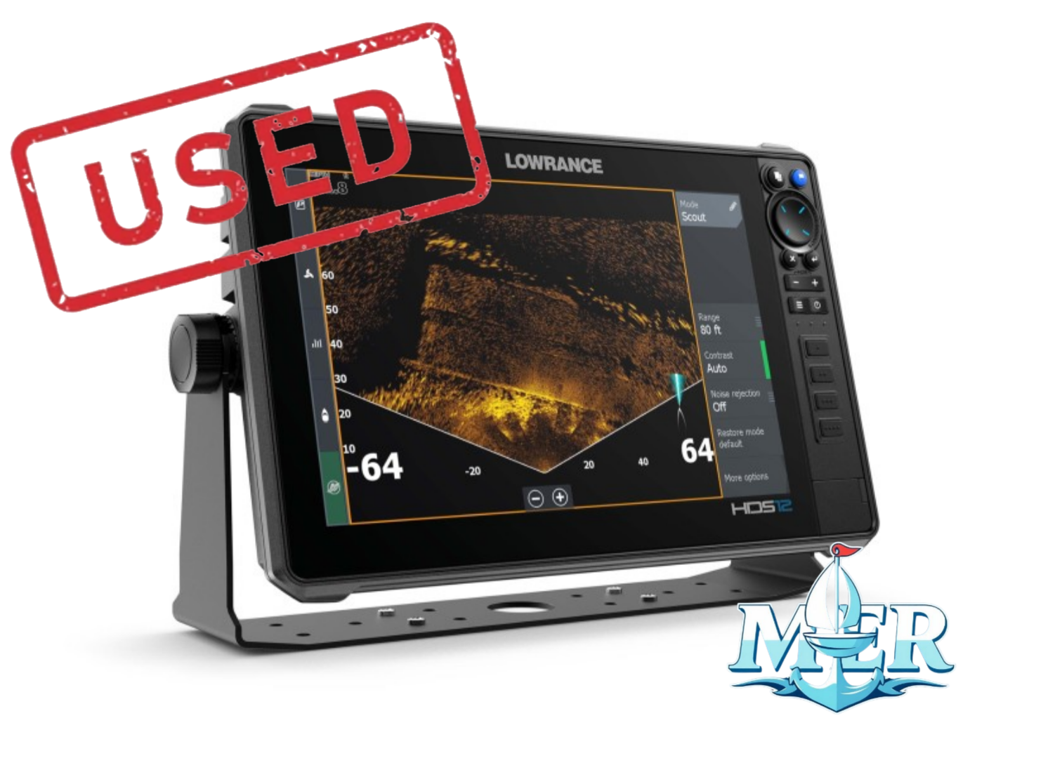 USED Lowrance HDS 12 Live with 3-in-1 Transducer