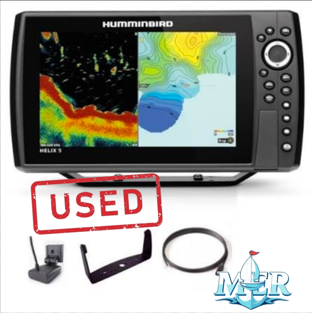 Used Humminbird Helix 9-Inch G4N XM 9 HW with MSI T Mega Imaging Plus Transducer