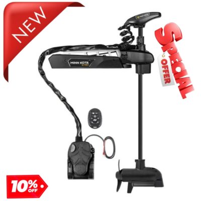 Minn Kota Ultrex QUEST™ 90/115 Trolling Motor w/Micro Remote – MEGA Down/Side Imaging – 24/36V – 90/115LBS – 45″