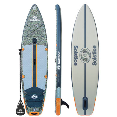 Solstice Watersports 116″ Drifter Fishing Inflatable Stand-Up Paddleboard Kit