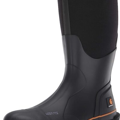 Carhartt Men’s 15″ Waterproof Rubber Pull-on Nano Safety Toe Cmv1451 Knee High Boot