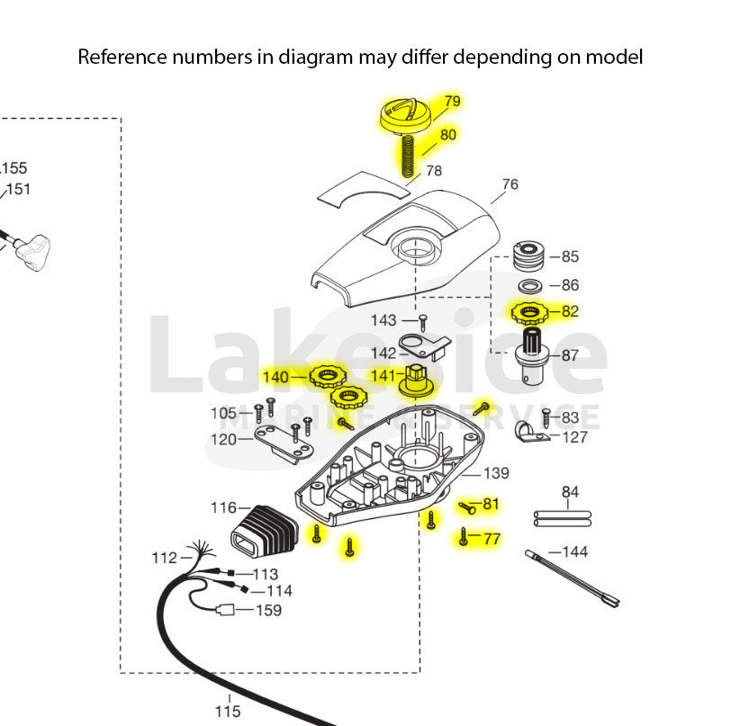 2990140 Minn Kota Fortrex & Maxxum Yellow Pointer Disc Kit - Image 2