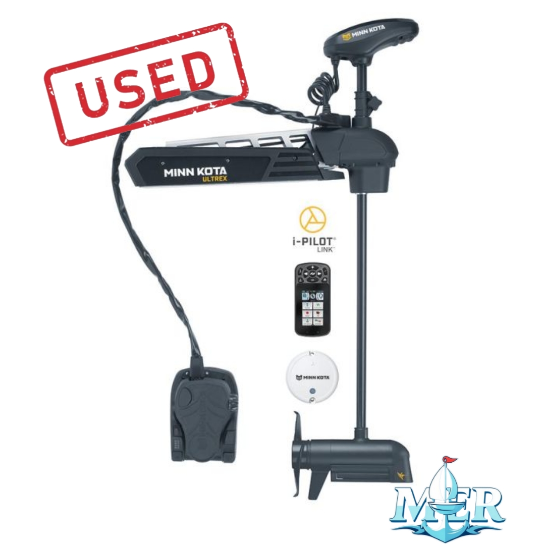 USED Minn Kota Ultrex 80/US2 Trolling Motor w/i-Pilot & Bluetooth – 24V-80lb-45″