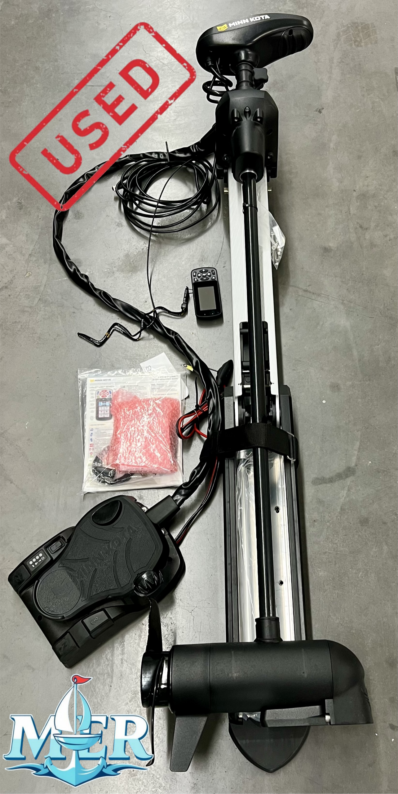 Used Minn Kota Ultrex 112/MSI/IP Trolling Motor w/i-Pilot Link & Bluetooth – 36v- 112LB – 52″ - Image 2