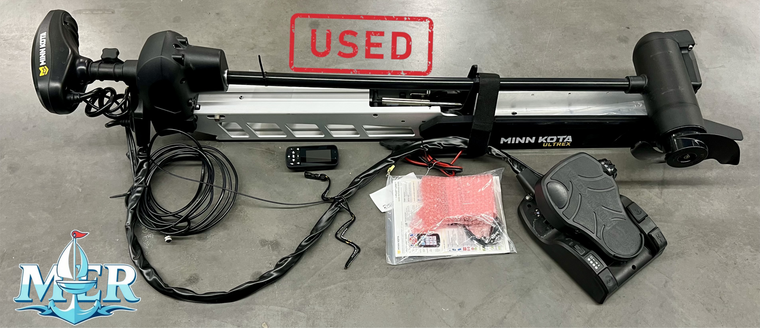 Used Minn Kota Ultrex 112/MSI/IP Trolling Motor w/i-Pilot Link & Bluetooth – 36v- 112LB – 52″ - Image 3