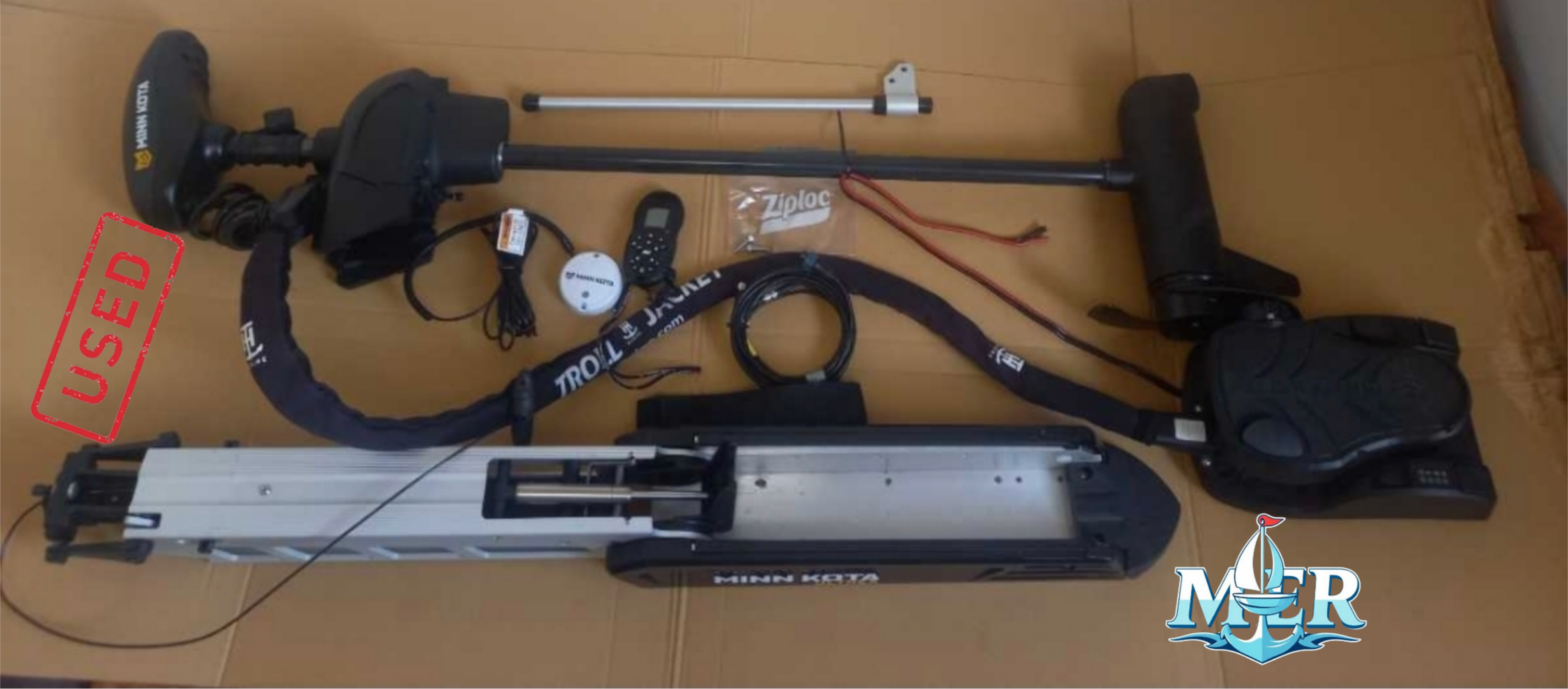 Used Minn Kota Ultrex 80lb 52-Inch / 24V with Built-In Sonar - Image 2