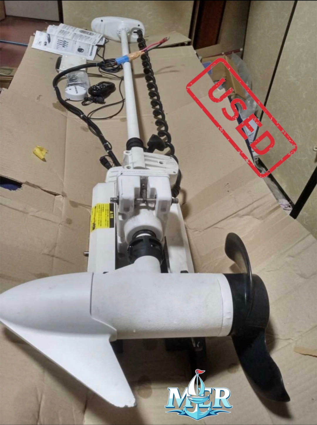 Used Minn Kota Riptide Terrova Trolling Motor I-Pilot GPS 12v 55lb – 54″ Shaft - Image 2