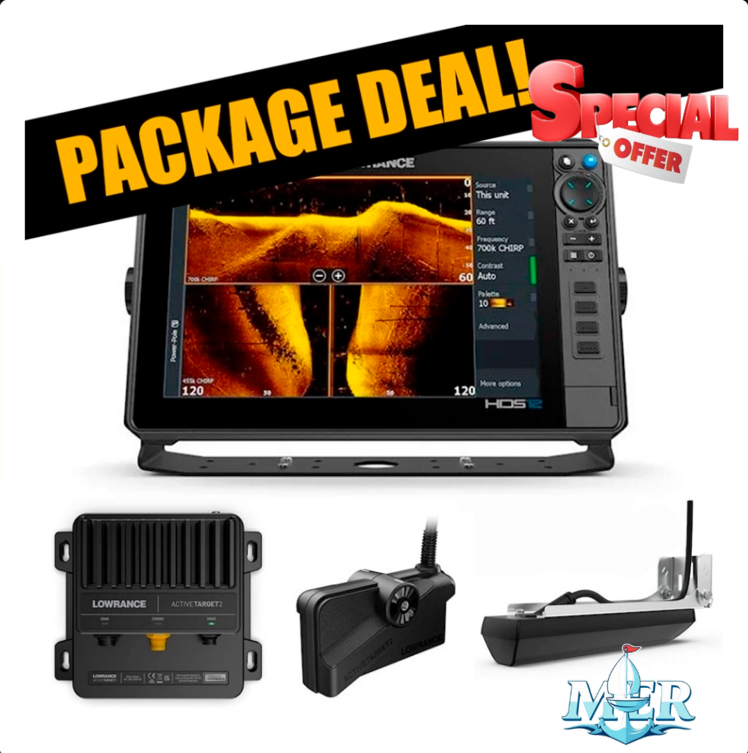 Lowrance HDS Pro 12 + Active Target 2 Live Bundle w/ 3-in-1 HD Transducer