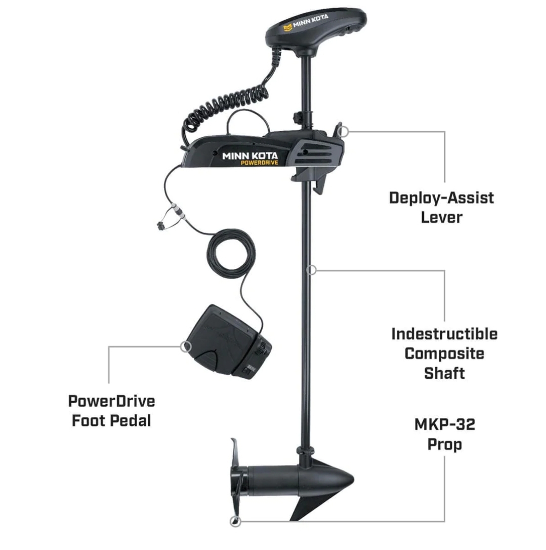 MINN KOTA PONTOON POWERDRIVE 54_BT TROLLING MOTOR 48″ 1358745 - Image 2
