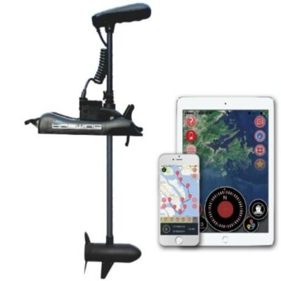 CAYMAN GPS NEW MODEL WITH ANCHOR MODE ON REMOTE, 24V / 60inch Black 80lb,Quick Release Bracket. , (Wireless Foot control )